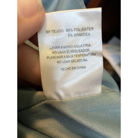 Nylon Apparel Rhinestone Fringe Mini Skort Skirt Gray Blue 1XL Taylor Festival - Picture 9 of 9